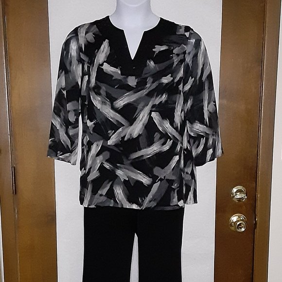 JM COLLECTION/BLOUSE/SIZE 8 - Picture 3 of 11
